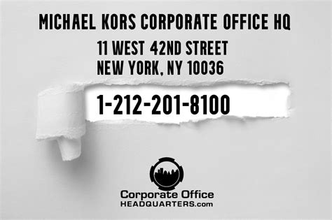 michael kors montreal headdoffice|michael kors complaint department.